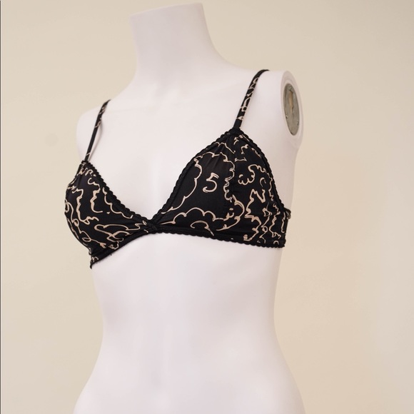 Chanel 1993 Black Camellia Bra - Picture 4 of 6